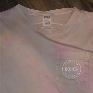 PINK tie-dye crop top